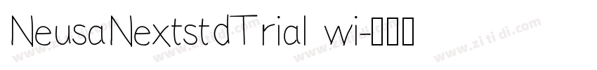 NeusaNextstdTrial wi字体转换